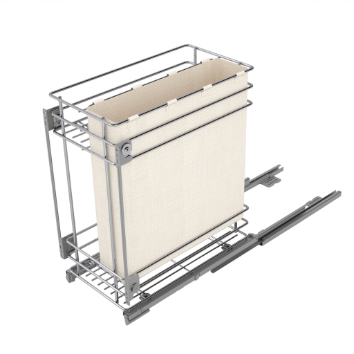 panier pain bouteilles avec soft meuble de 40 cm finition chrome