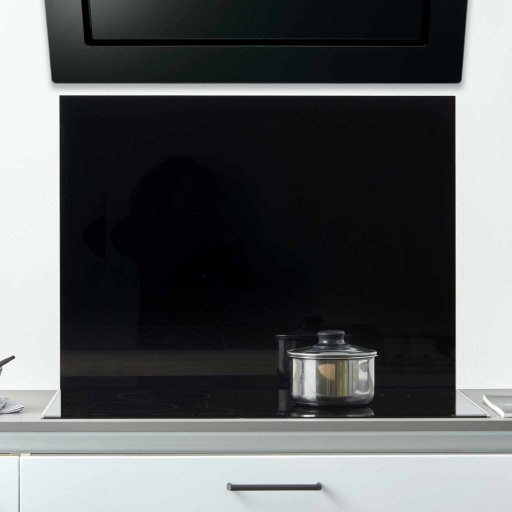 Crédence Verre Trempé 90x65 Cm - Épaisseur 4 Mm, Résiste à 280°C - Pour Cuisinière Gaz, Induction - Facile à Nettoyer