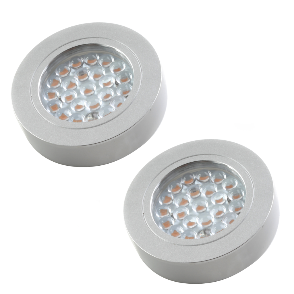 2 spots LED extra-plats alumium 1,7W - MSA France