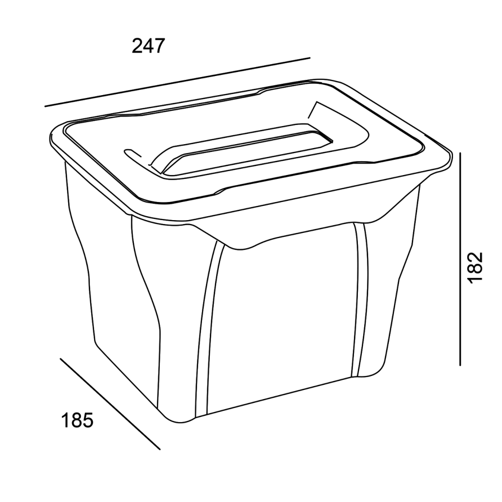 Poubelle écologique grande capacité 2x35L - MSA France