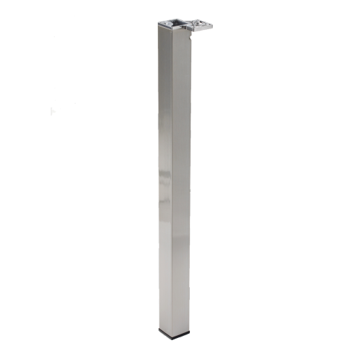 Pied De Table Inox Brossé Carré